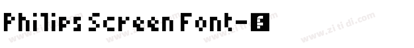 Philips Screen Font字体转换